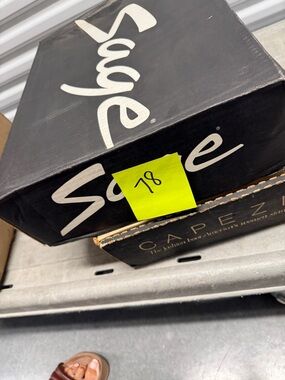 Sage black with silver toe, cowboy boots 8 1/2 D 6429  new inbox